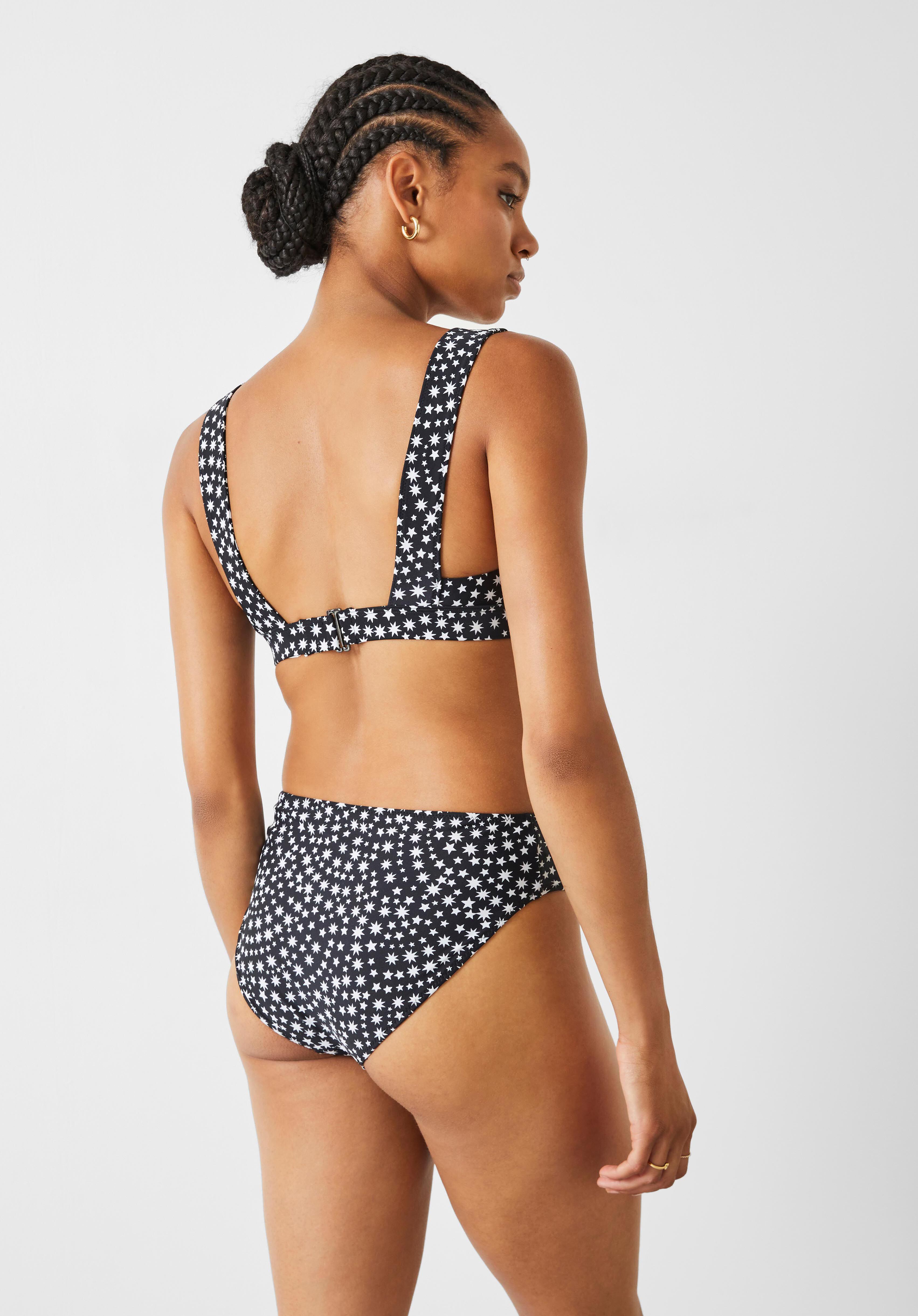 Camilla Classic Bikini Bottom Multi Star Black White hush
