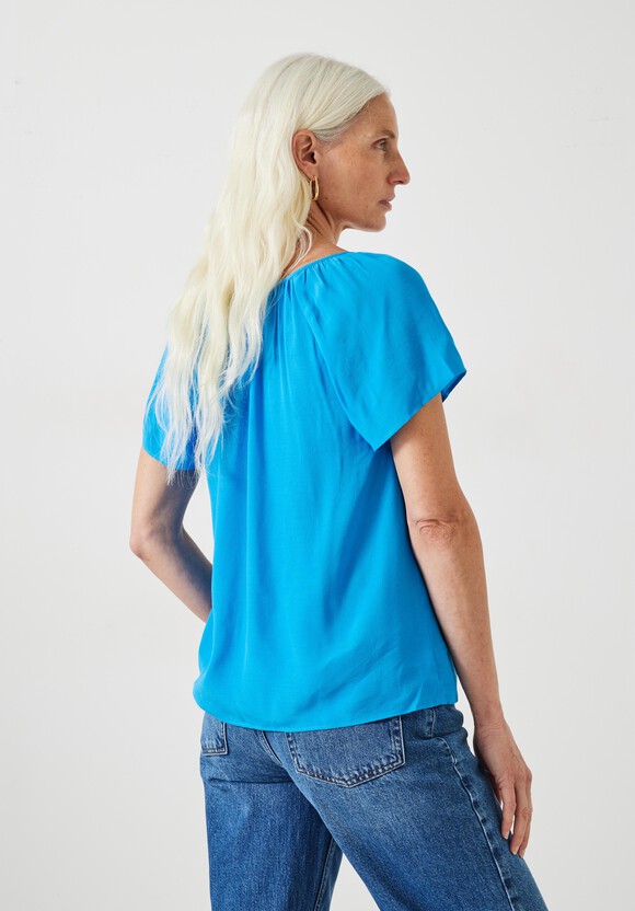 Sian Gathered V Neck Top