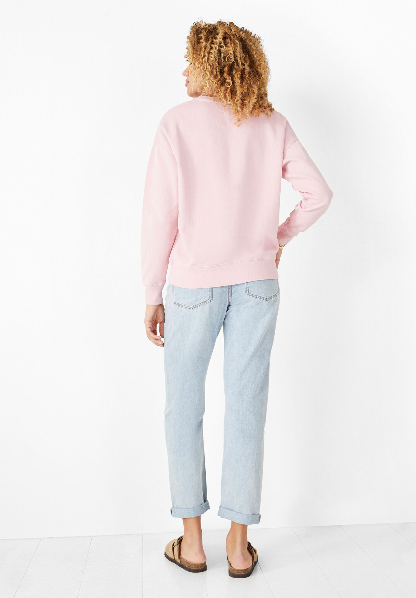 Pastel pink sweatshirt clearance