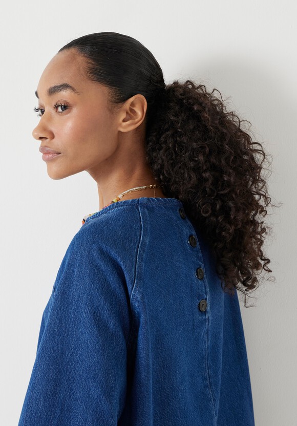 Denim Raglan Tee