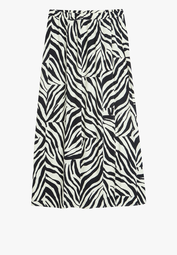 Zebra print maxi skirt uk