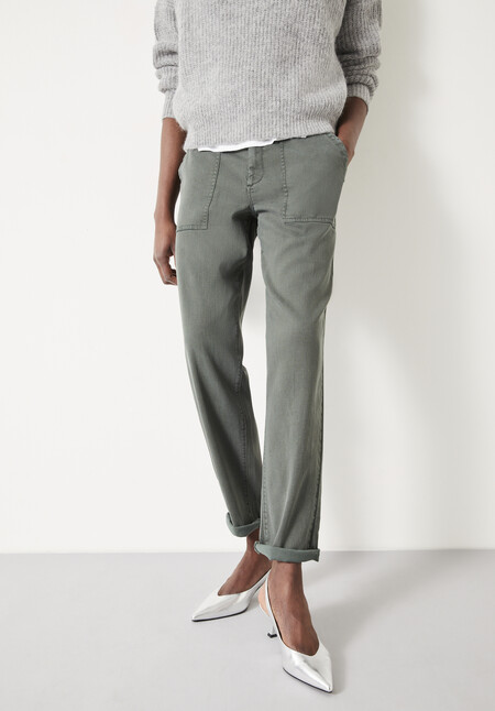 Kelly Washed Cargo Trousers