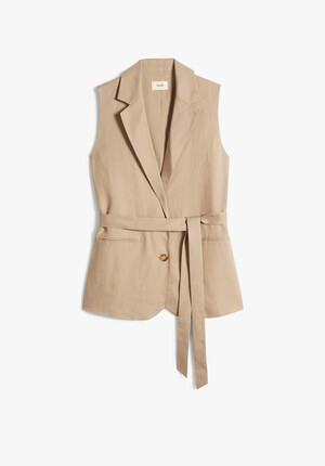 Jolean Sleeveless Blazer