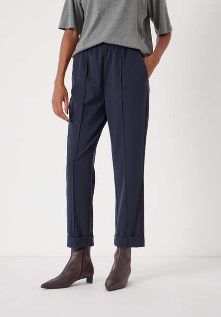 Slim Pull On Suit Trousers