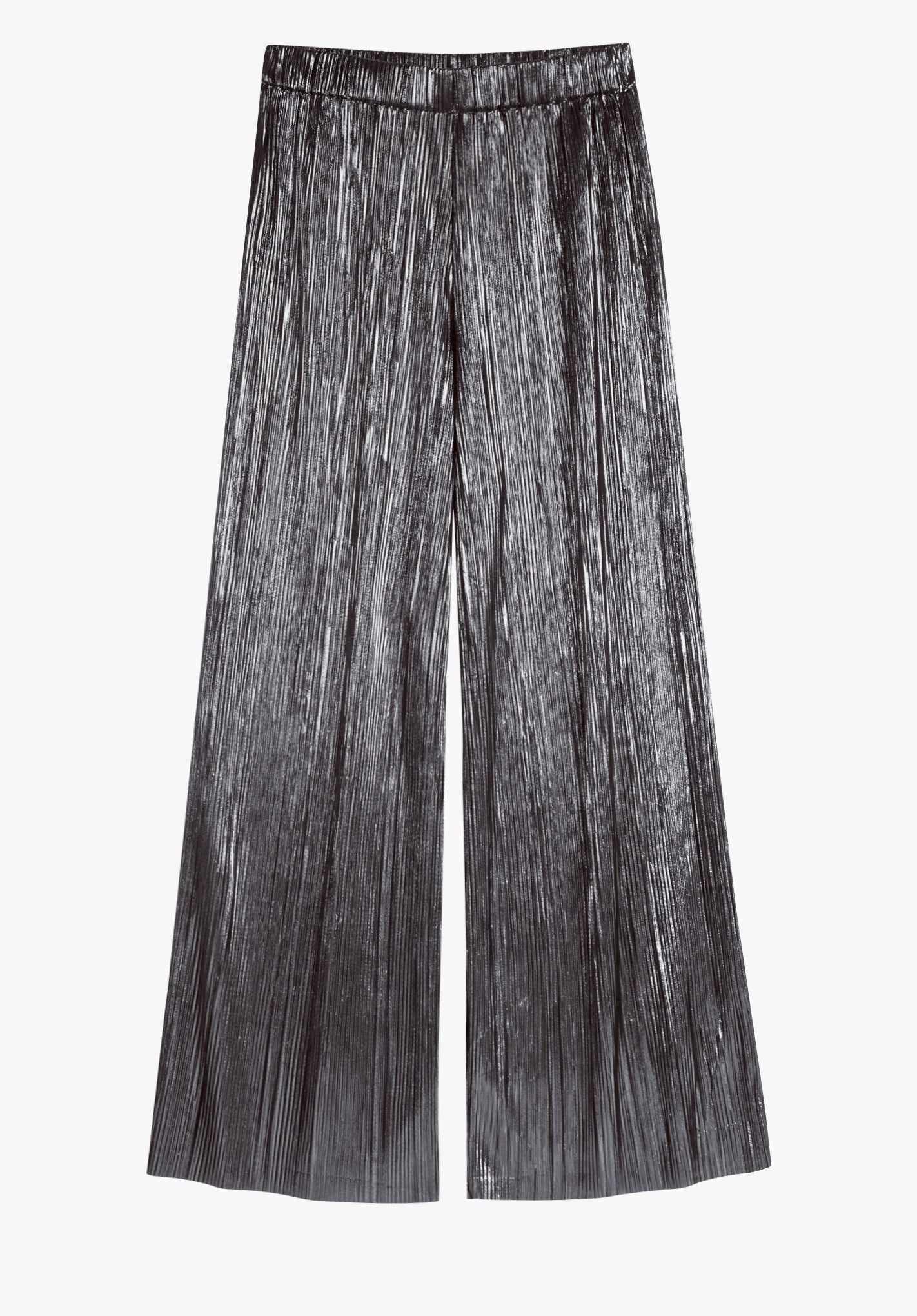 Silver pleated clearance pants