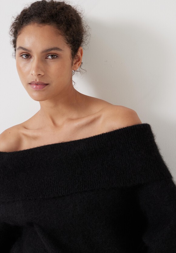 Molly Alpaca Blend Off Shoulder Jumper