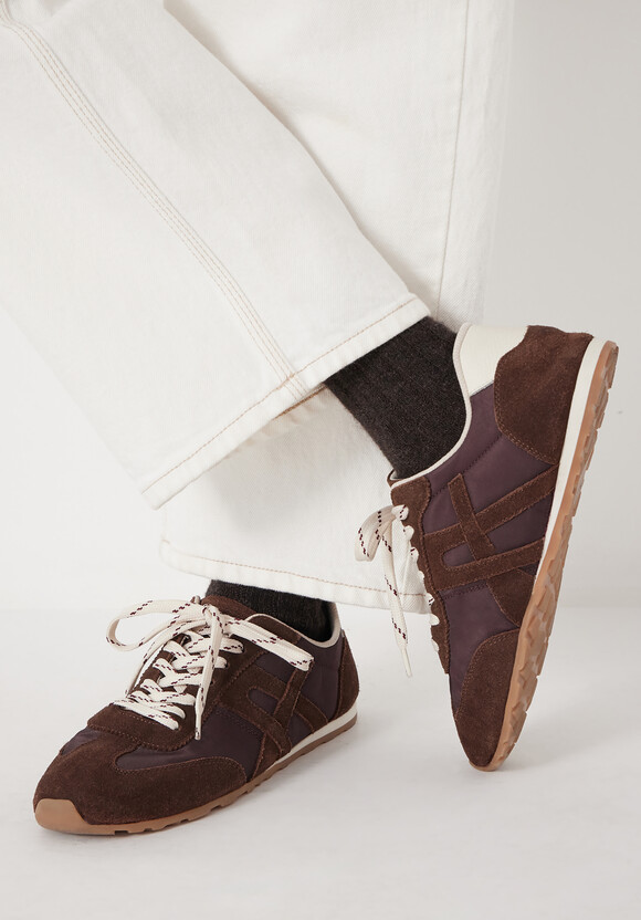 Suede Slimline Retro Trainers
