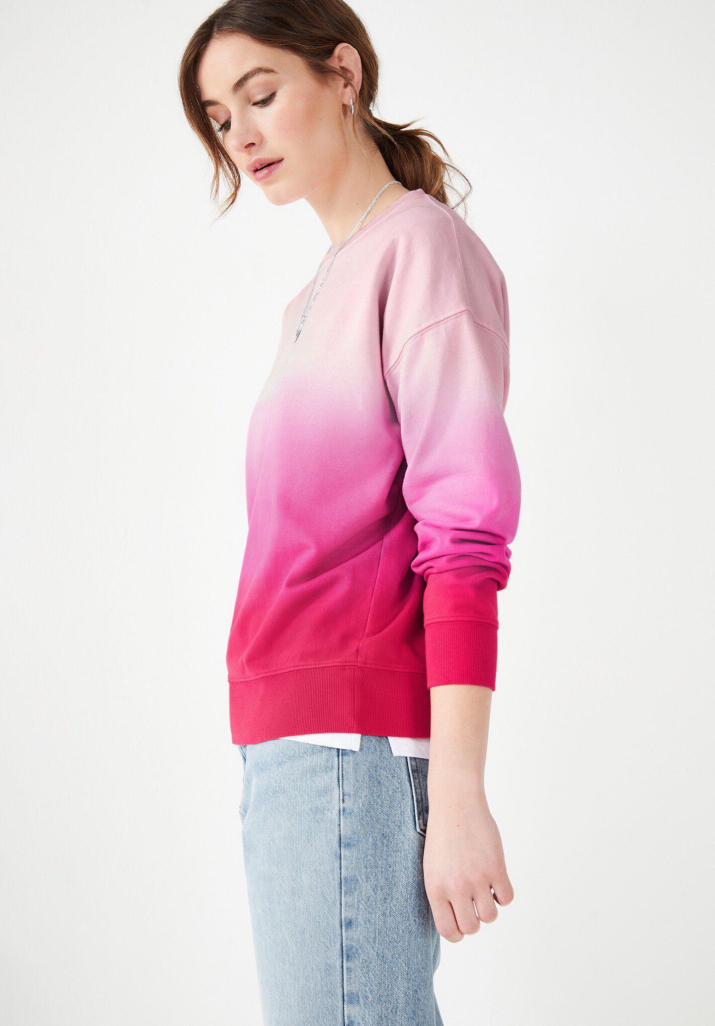 Pink ombre sweatshirt Clearance