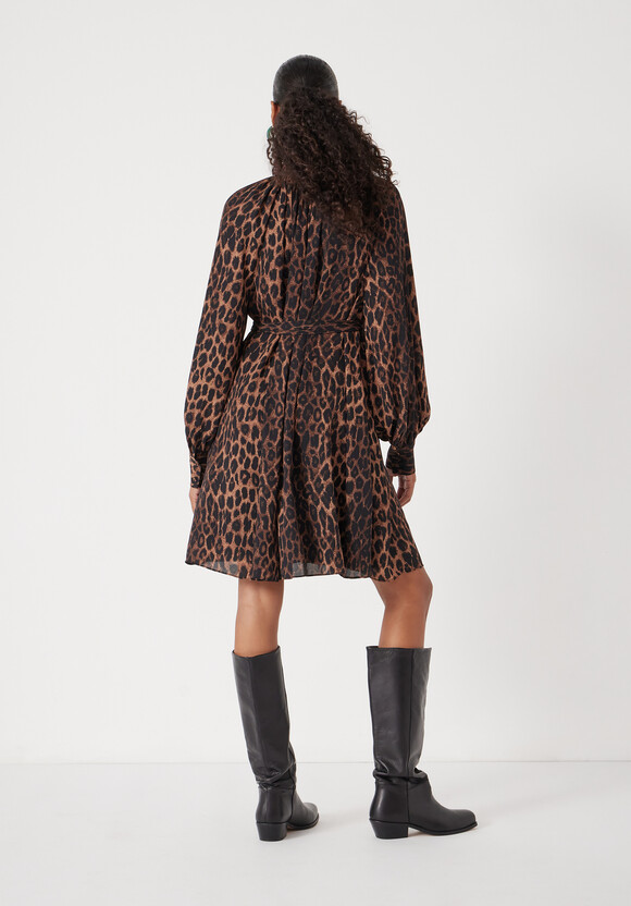 Printed Chiffon Mini Dress