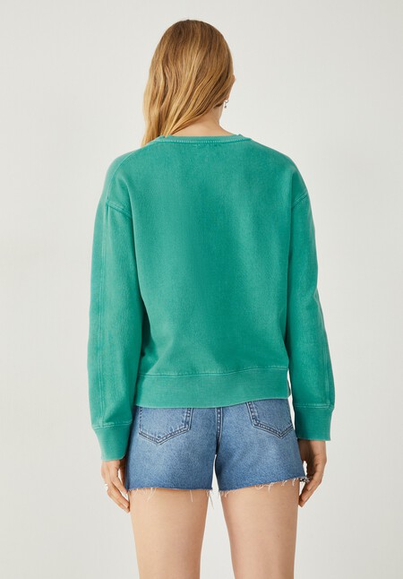 Daisy Ribbed Sweatshirt
