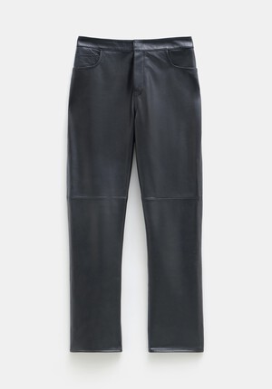 Colette Leather Straight Leg Trouser