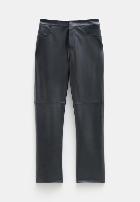 Colette Leather Straight Leg Trouser