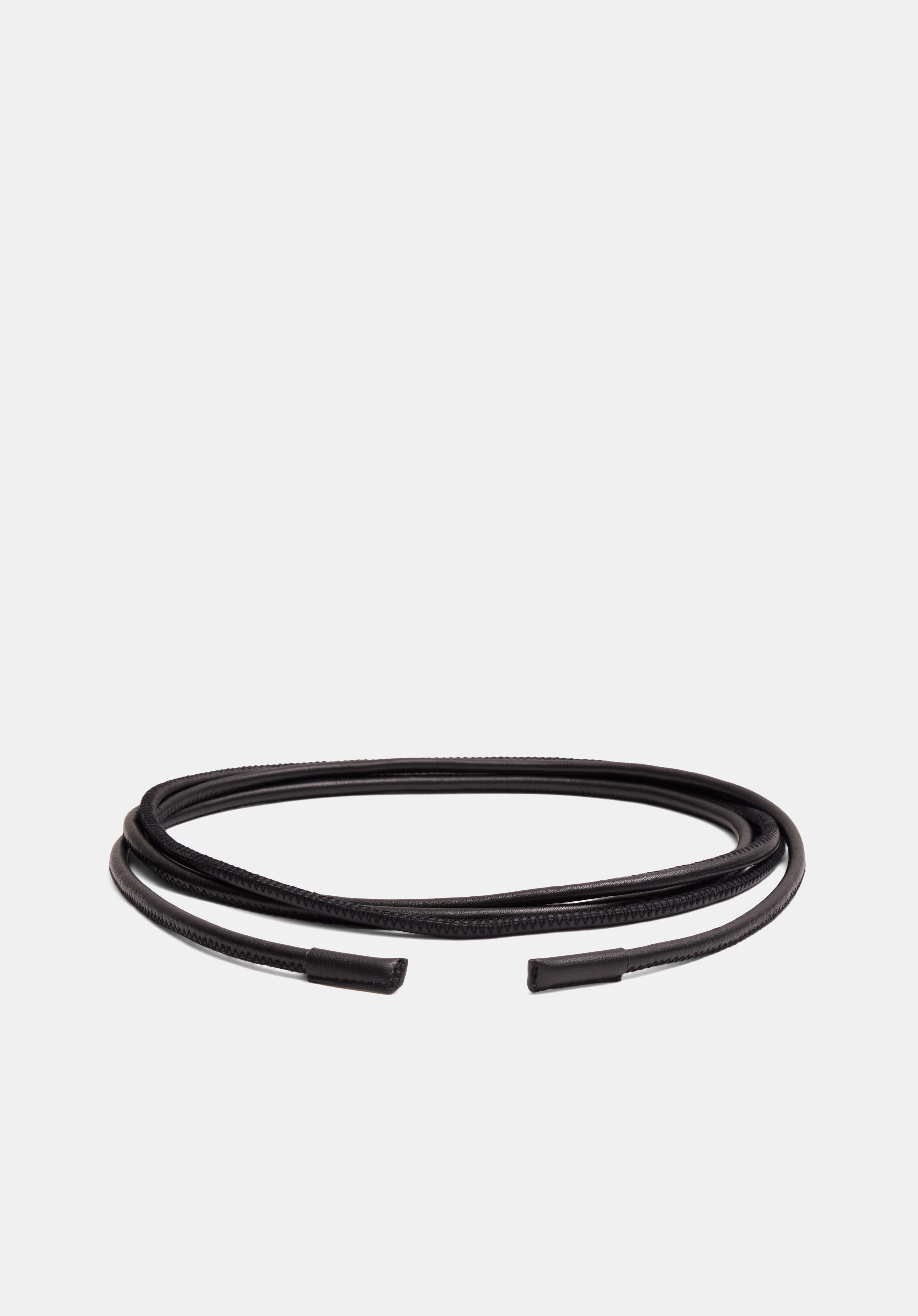Leather Rope Belt | Black | hush