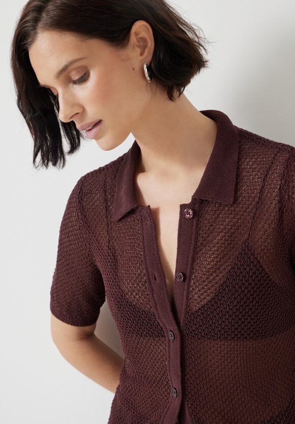 Soft Mesh Knitted Top