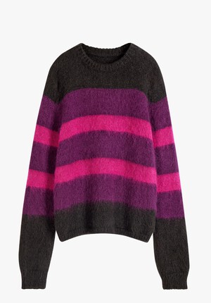 Keara Brushed Fluffy Stripe Jumper