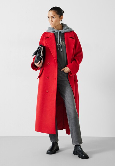 Maddie Cocoon Relaxed Wool Blend Coat