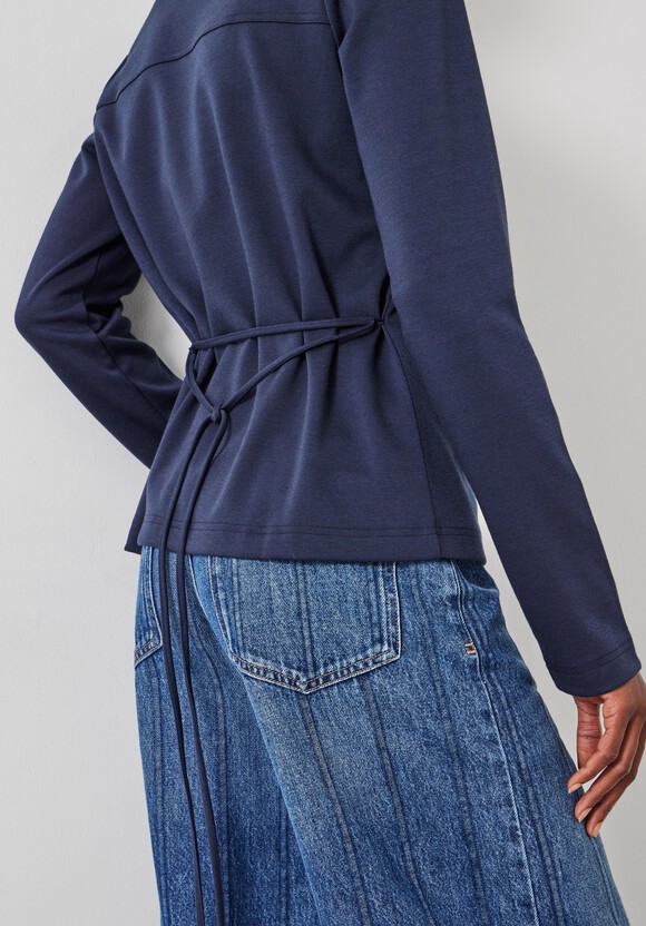 Tie Back Seamed Top