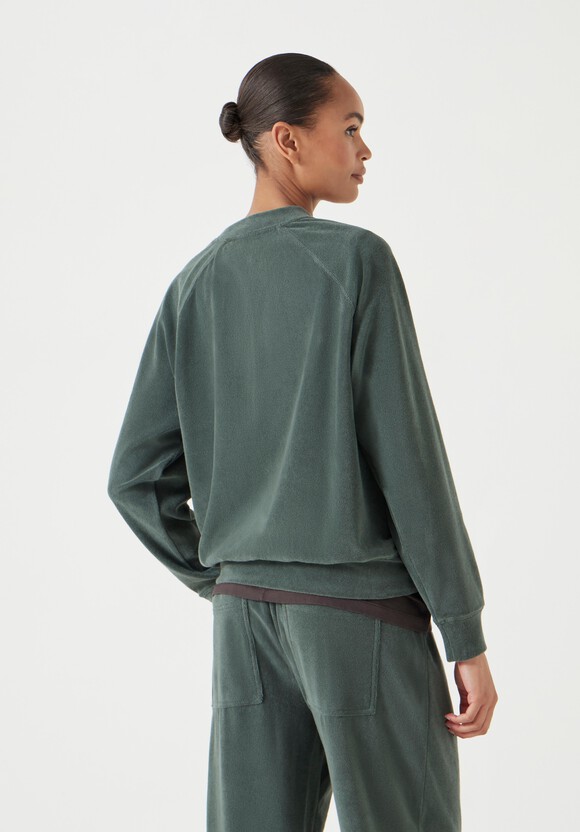 Towelling Raglan Sweatshirt