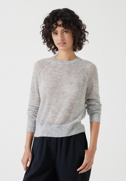 Elsie Gauzy Wool Blend Crew Jumper