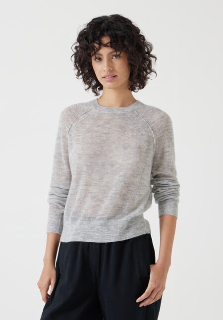 Elsie Gauzy Wool Blend Crew Jumper