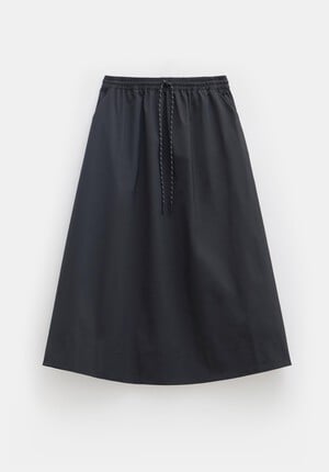 Aya Technical Pull On Midi Skirt
