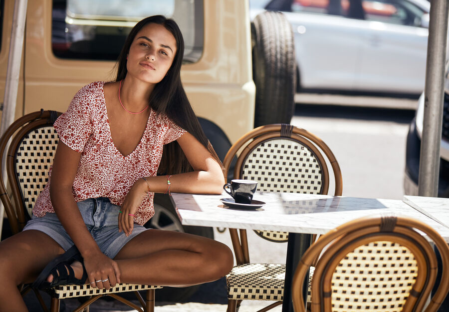 Kristina V-Neck Blouse