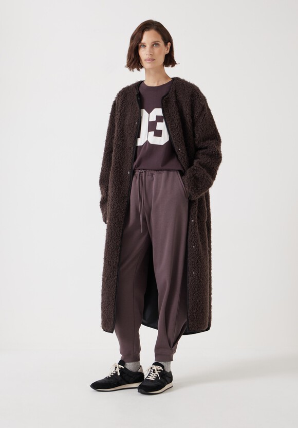 Longline Faux Fur Coat