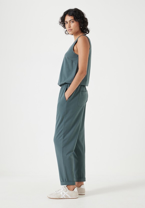 Cropped Jersey Jumpsuit