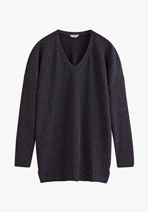 Rachel Glitter V Neck Top