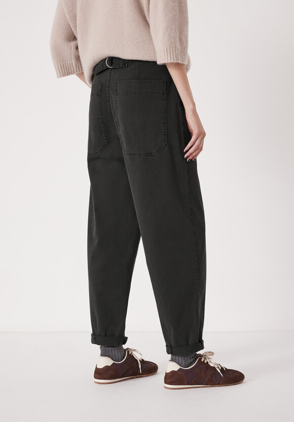Tapered Leg Casual Trousers