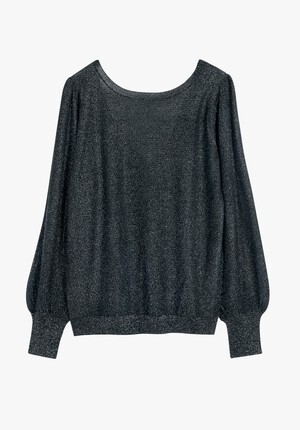 Lulu Metallic Backless Knitted Top