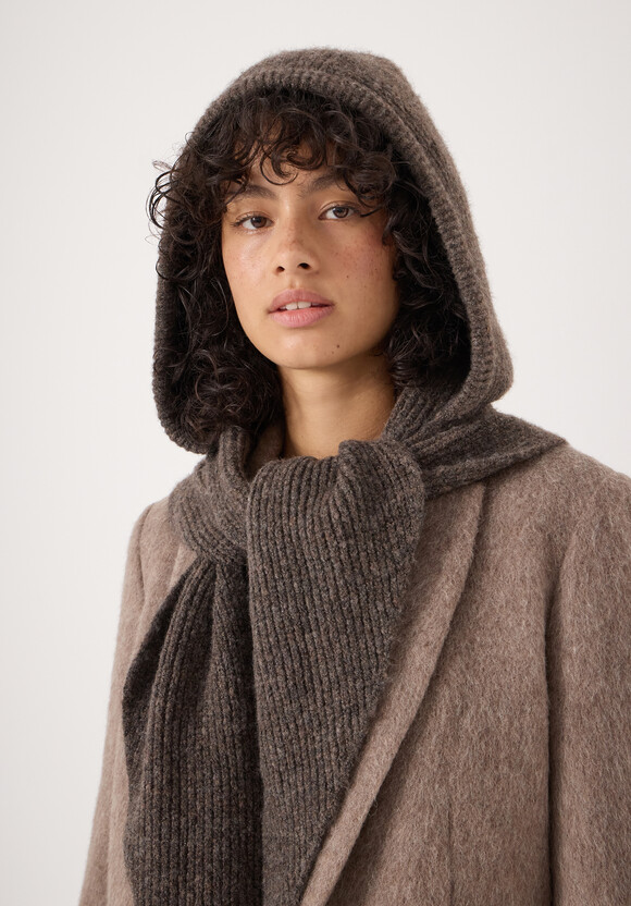 Knitted Hooded Scarf