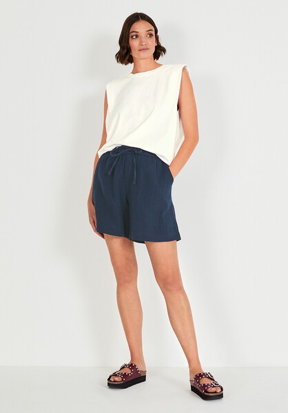 Aisling Crinkle Cotton Shorts