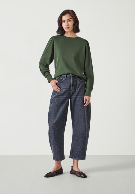 Emily Puff Sleeve Jersey Top