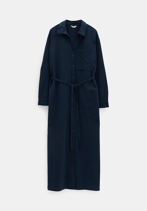 Florence Maxi Shirt Dress With Linen