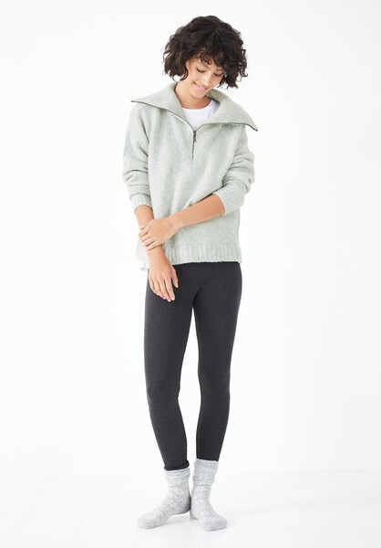 Ribbed Jersey Leggings