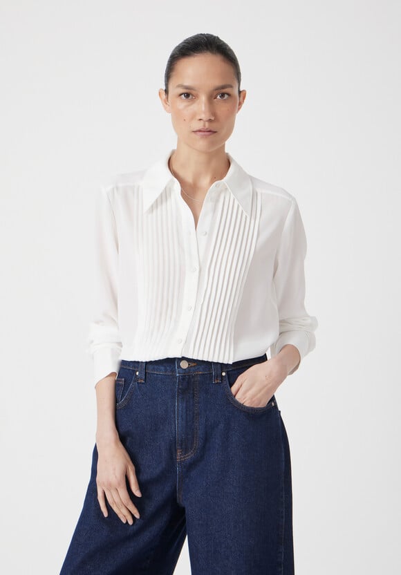Tuxedo Sheer Shirt