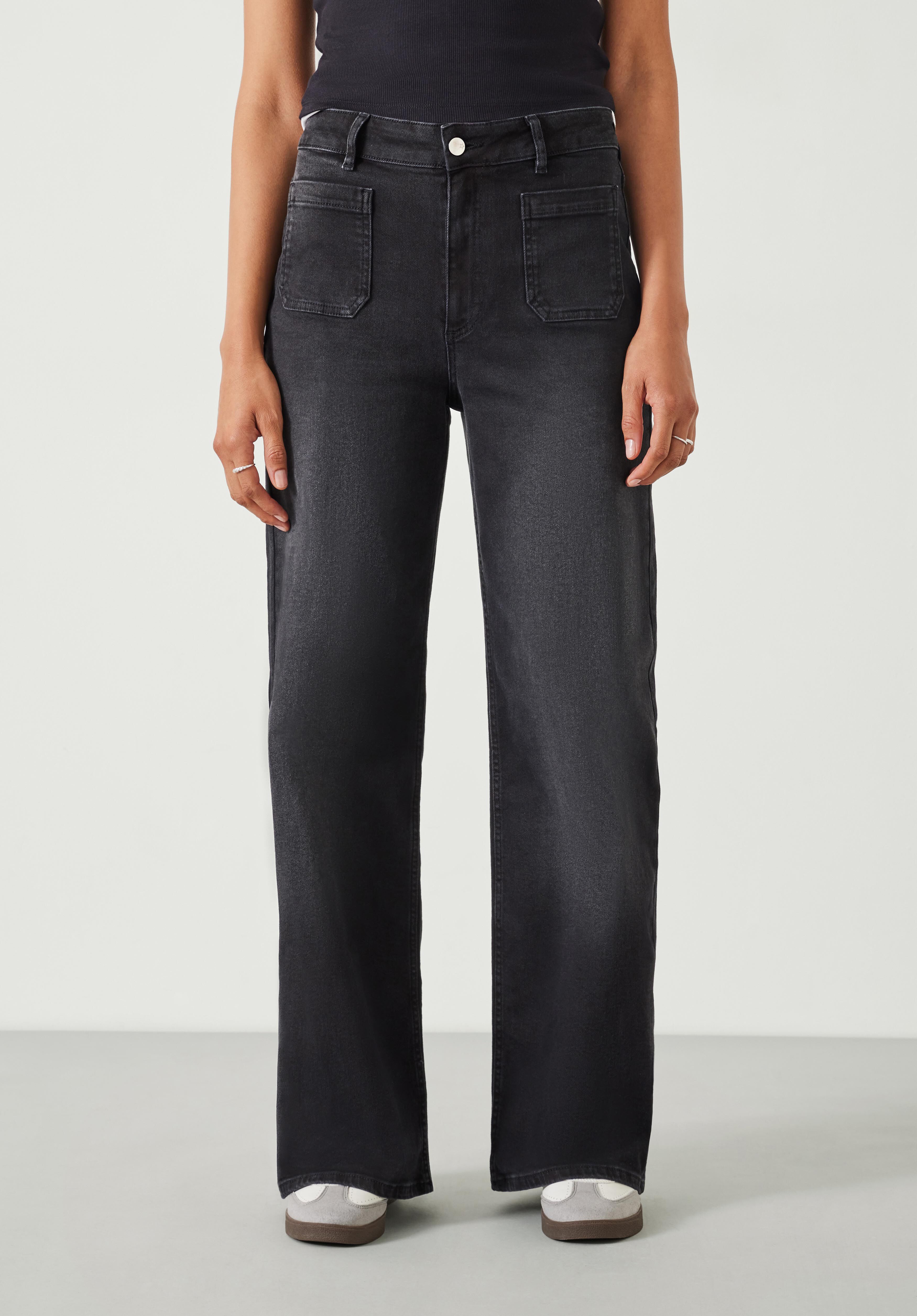 Rowan Flared Jeans Washed Black hush