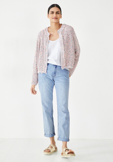 Miranda Fringed Edge To Edge Cardigan