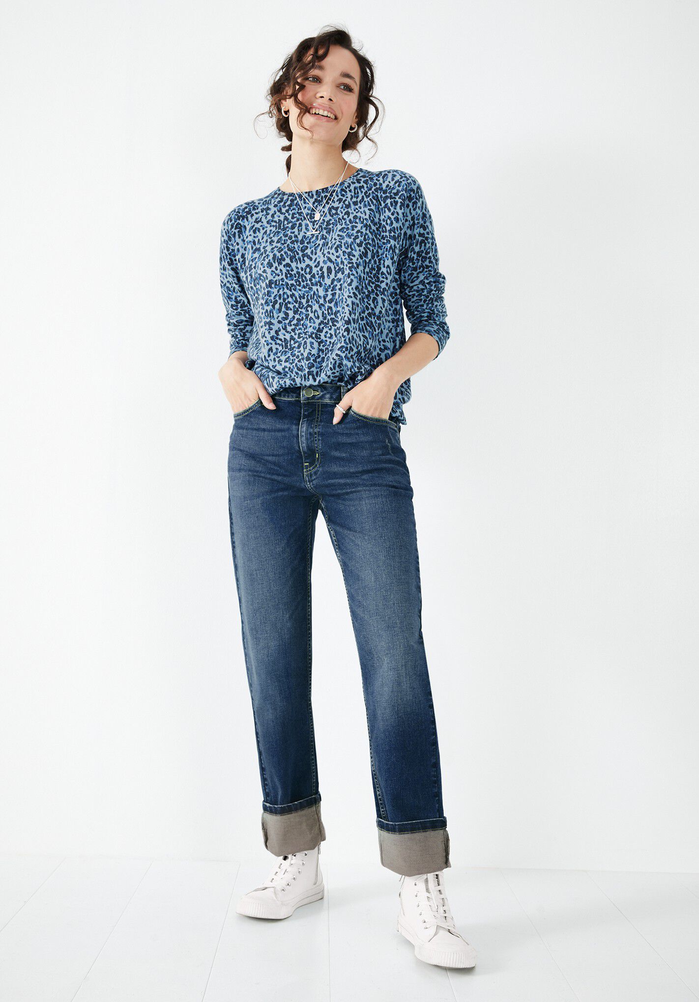 Hush leopard print sweatshirt outlet