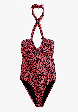 Ruched Halterneck Swimsuit