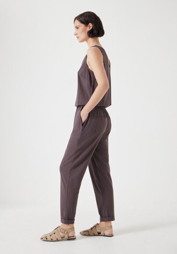 Cropped Jersey Jumpsuit