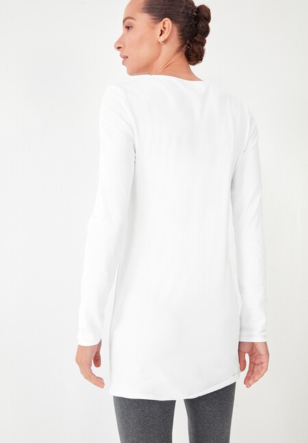 Longline Stretch-Cotton T-Shirt