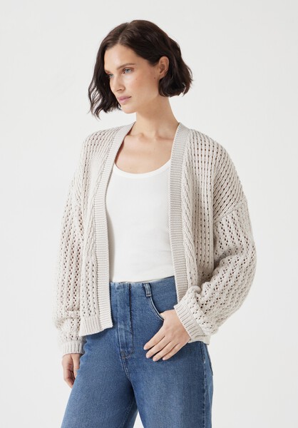 Open Stitch Edge to Edge Cardigan
