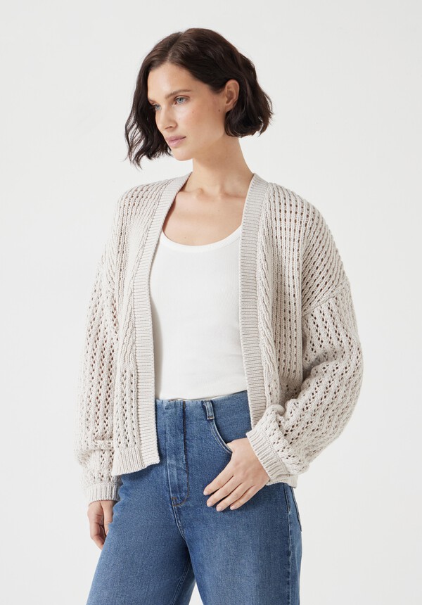 Open Stitch Edge to Edge Cardigan