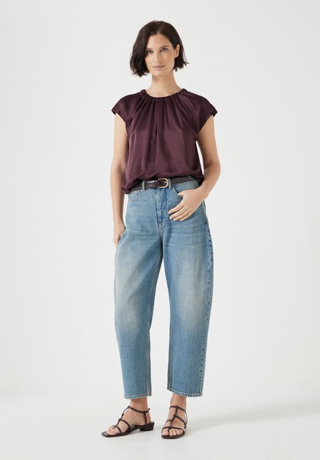 Satin Circular Top