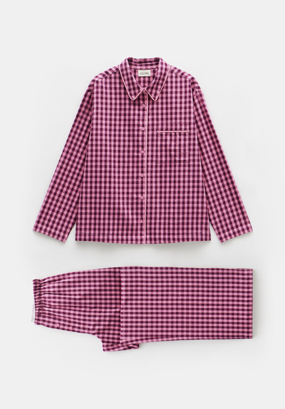 Luella Brushed Cotton Gingham Pyjamas