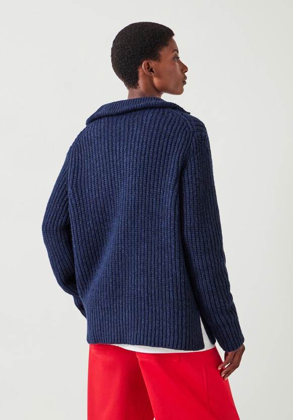 Ella Zip V Neck Jumper