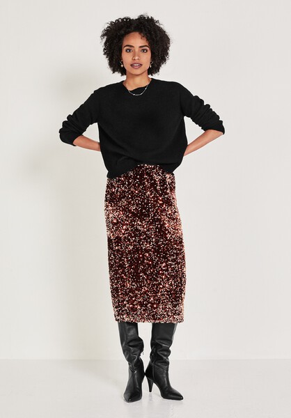 Sequin Pencil Skirt