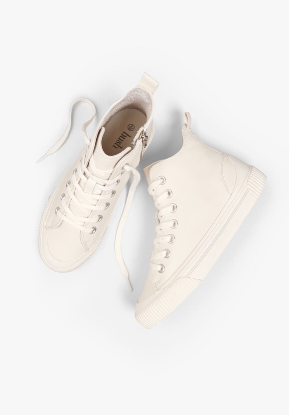 Hadleigh Hi Top Leather Trainers